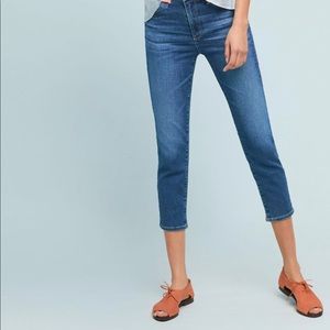 AG The Stevie Petite Skinny Ankle Crop Jeans Sz 25